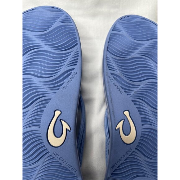 Olukai Womens Aka Cloud Blue Thong Toe Flip-Flops Size 9 - Picture 8 of 8